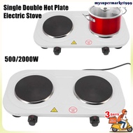 500/2000W Double Hot Plate Electric Stove Induction Cooker Multifunction Without Gas Cooking Dapur Elektrik Serbaguna