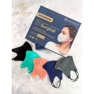 New colour 🌈 Premium 6D Care For You 4ply Surgical Face Mask (50pcs)