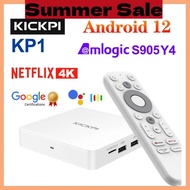 Kotak TV Google Netflix Amlogic S905y4 Pemain Media 4k Kickpi Kp1 Android 12 Kotak Atas Set Android 
