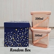 Tupperware Umami Collection 500ml (2pcs)+ FREE Spoon + Box - Peach
