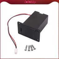 Lohobby 9 Volt Battery Compartment Battery Case for Guitar & Bass & Ukulele Black