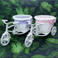 Vas Bunga Unik Pot Bunga Sepeda Hias Bunga Plastik Hiasan Meja Hiasan