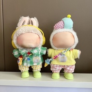 Only Clothes: Summer Style 17cm Labubu Baby Clothes, Labubu Pendant, First and Second Generation Vin