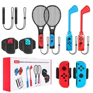 Switch Sports Accessories - 10 in 1 Switch Sports Accessories Bundle for Nintendo Switch Sports, Family Accessories Kit Compatible with Switch/Switch OLED Sports Games FHOD