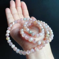 孤品 永恒的花 櫻花瑪瑙 多圈 果凍 水中花 手鍊 天然石 禮物