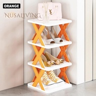 Multi-purpose 6 Layer Cross Model plastic Shoe Rack for Shoes and Books Shoe rack