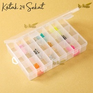 Box of 24 Pearls of 24 Grid Accessories Storage Box