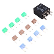 For Jetski Fuse Box Fuse Power Relay Green: 30Ah Brown: 5Ah Blue: 15Ah