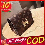 ☬LV Mini Dauphine Messenger Sling Bags Daphne Color Brown Chain Shoulder Bag Crossbody Side