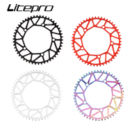 Litepro จักรยานพับฟัน Chainring 46T48T50T52T56T Chainwheel BMX จักรยาน Crankset ที่มีสีสัน 58T 130BC