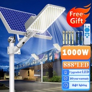 1000W 4-IN-1 LED lampu solar cell outdoor IP67 Waterproof lampu jalan tenaga surya 0 Tagihan Listrik lampu tenaga surya