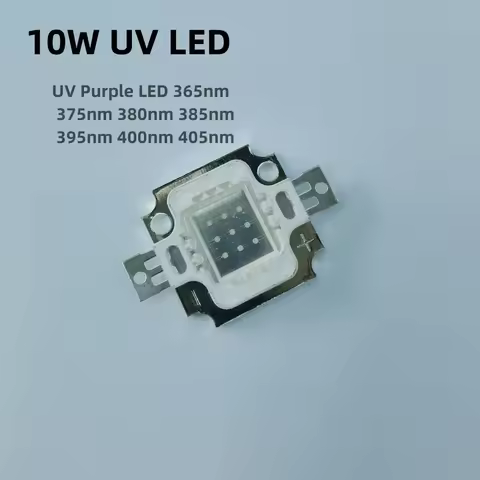 10W UV LED Chip COB Purple Light 360nm 365nm 370nm 380nm 390nm 400nm 410nm Ultraviolet lamp Curing S