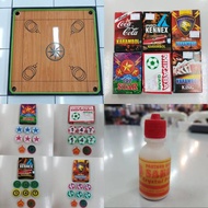 Carrom carrom table board 1 set + coin and carrom powder 75x75cm
