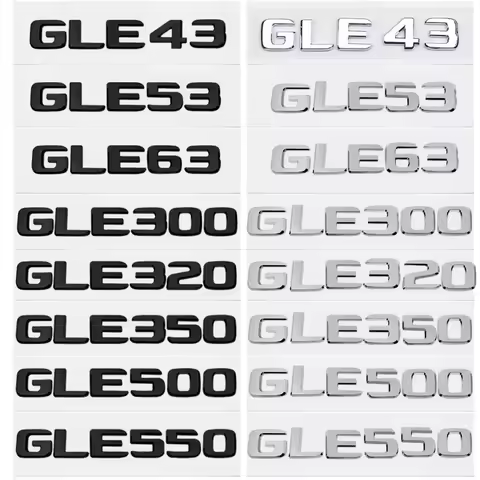Car Trunk Letters Logo Emblem Badge Decals Sticker For Mercedes Benz GLE Class GLE53 GLE350 GLE400 G
