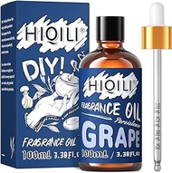 HIQILI Grape Essential Oil - Pure Fruit Fragrance Oil for Candle Making, Diffuser, Lotion, Perfume, DIY, 3.38 Fl Oz