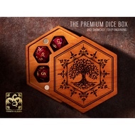 The World Dice Box CHERRY WOOD | Premium DnD D&D Vault Storage Tray for MTG RPG Gaming