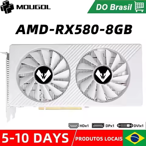 MOUGOL Original RX580 8G Video Card GDDR5 Memory Gaming Graphics Card Desktop Computer Placa De Vide