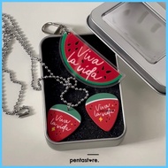 ☼ ✨ ∈ Ready Twinkling Watermelon Sugar Merch Viva La Vida Keychain Necklace Pick Guitar Sticker Han