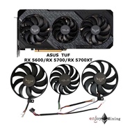 พัดลมการ์ดจอ ASUS RX 5600 5700 5700XT TUF graphics card cooling fan(ใบพัดมีกรอบ)