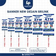 New BRILink Banner Size 50cm x 100cm | 60cm x 120cm | 70cm x 140cm | 80cm x 160cm | 90cm x 180cm | 1