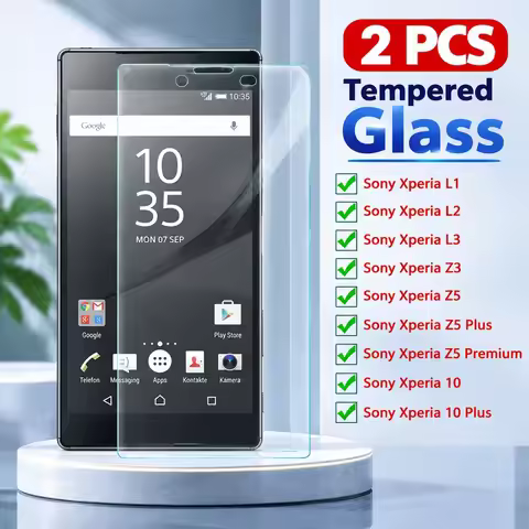 2PCS Tempered Glass For Sony Xperia 10 10 II 10 III Screen Protector For Sony Xperia 10 IV 10 V 10 V