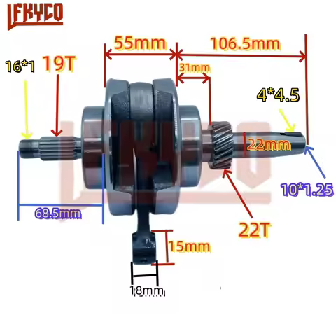 Motorcycle for Zongshen CG 200 CG200 Air Cooled Crankshaft Connection Rod Engine Assembly KAYO Dirt 