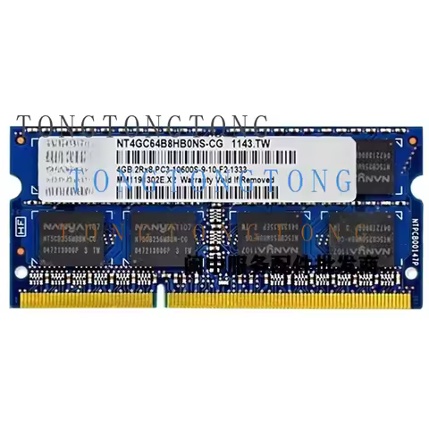 TT For Nanya 4G 2RX8 PC3-10600S-09-10-F2 1333 DDR3 Notebook Memory