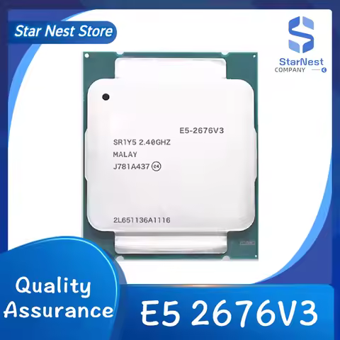 E5 2676 V3 2.4GHz 12 Core 120W 22nm LGA 2011-3 2676V3 SR1Y5 Processor cpu