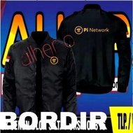 Pi network embroidery jacket Pi network jacket Pi network bomber jacket Pi network work jacket Pi ne