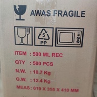 READY 1 Dus Thinwall DM 500Ml Food Container Persegi Panjang Food