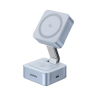 (全新行貨QI2.2版本旺角門市) Ugreen W752 25W Qi2 MagFlow 2-in-1 Magnetic Wireless Charger 無線磁吸充電器 55960B