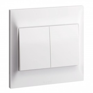 LEGRAND BELANKO 10A 2 GANG 1 WAY & 2 GANG 2 WAY LIGHT #SWITCH , SUIS LAMPU 2 GANG - SIRIM APPROVEDRE