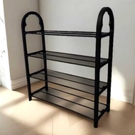 (RDM) Multifunctional 4-Tier Plastic Shoe Rack - Space Saving, Strong Pipe Bone, Size 52 x 19 x 60 c