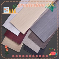 GREATESKOO Floor Tile Sticker, Windowsill Living Room Skirting Line, Home Decor Wood Grain Self Adhesive Waterproof Corner Wallpaper