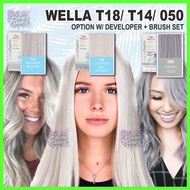 Wella[aq+Toner>Zw:T18(NO-/-LX"T14-ma]/#ZL.050]mL#Lightest.pc]Ash Blonde , Lightest Pale Blonde , Co