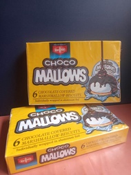 Fibisco Choco mallows 6 chocolate covered marshmallow biscuits 100g