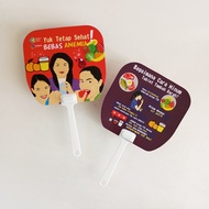 Health Souvenir Fan, Healthy Fan with Anemia-Free, Hand Fan, Anemia Health Fan