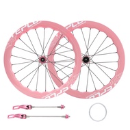 Litepro ล้อไฟเบอร์คาร์บอนจักรยานพับได้20นิ้ว451จานเบรกด้านหน้า2หลัง4ล้อสำหรับความเร็ว7-11