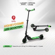 Flash Sale! 4490.- | สกู๊ตเตอร์เด็ก | Qplay Honeycomb LED Scooter [Green] For 3-8 Year