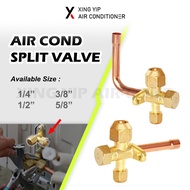 Split Air Cond Valve / Service Valve / Alanki Valve (1/4", 3/8", 1/2", 5/8")