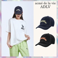 [ACME DE LA VIE] SCRIPT LOGO COLOR EMBROIDERY BALL CAP 3 colors