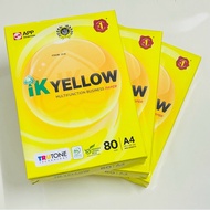 IK YELLOW 80gsm A4 paper/A4 multifunction Business Paper (450sheet) 210 X 297mm 80g A4纸