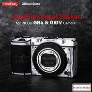 Hinefilm Skin for Ricoh GR4 Camera Sticker GR 4 Protective Film Camera Skin For Ricoh GRIV Wrap Cove