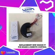 ** 7.7 Special Offer ** F7 / TP102 ELMARK CEILING FAN PCB BOARD & REMOTE CONTROL - ORIGINAL/Suitable