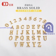 Brass House Number Metal Room Hotel Nordic Villa Mahjong Hall English Letters 191