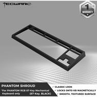 Tecware Phantom Shroud Classic Magnetic Keyboard Cover, for Phantom 87 and 104 Mechanical Keyboards (Black)
