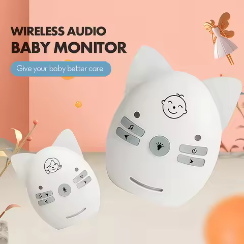 Baby Monitor 2.4GHz Digital Wireless Transmission Walkie-talkie Two Way Audio Nanny Babysister Monit