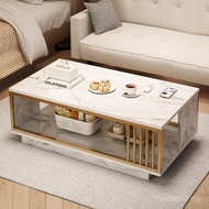 Small Small Apartment Living Room Minimalist Tea Coffee Table Tea Table ins Style Light Luxury Table