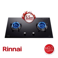 RINNAI BUILT IN HOB 2 BURNER GLASS MODEL:RB-92G