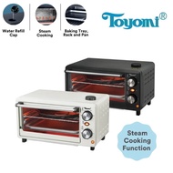 Toyomi 12L Classic Toast &amp; Steam Oven TO 1230ST - Matte White / Matte Dark Grey